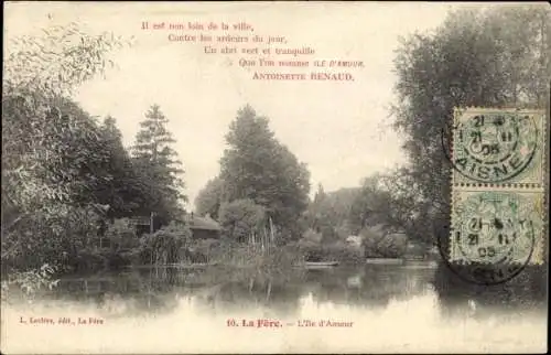 Ak La Fere Aisne, L'Ile d'Amour