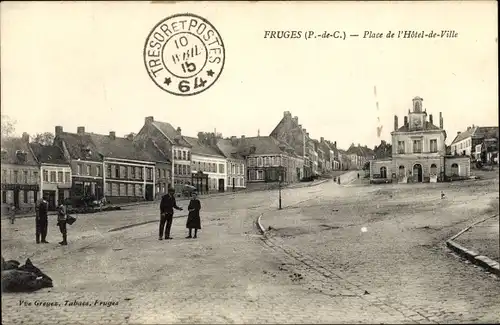 Ak Fruges Pas de Calais, Place de l'Hotel de Ville