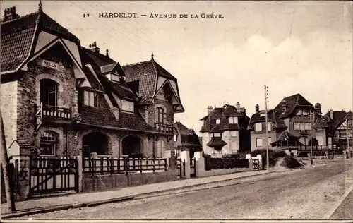 Ak Hardelot Pas de Calais, Avenue de la Greve