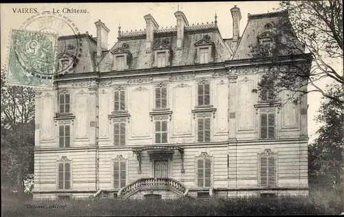 Ak Vaires Seine et Marne, Le Chateau