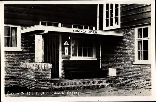 Ak Bakkum Nordholland Niederlande, J. H. Koningsbosch, Jugendherberge