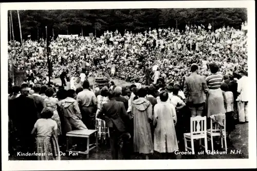 Ak Bakkum Nordholland Niederlande, Kinderfeest in De Pan