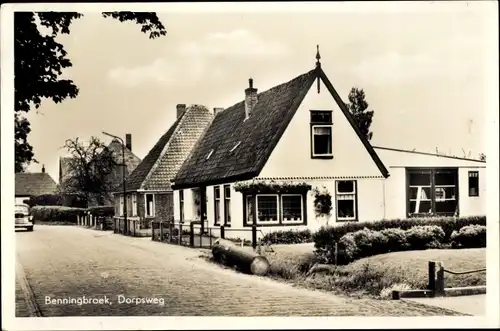 Ak Benningbroek Nordholland Niederlande, Dorpsweg