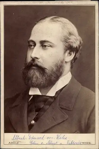 Kabinettfoto Prinz Albert Eduard von Wales, Späterer König Eduard VII. von England