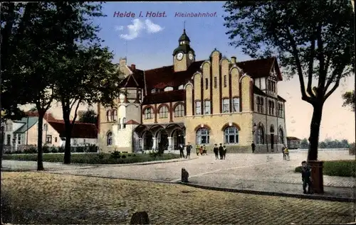 Ak Heide in Holstein, Kleinbahnhof