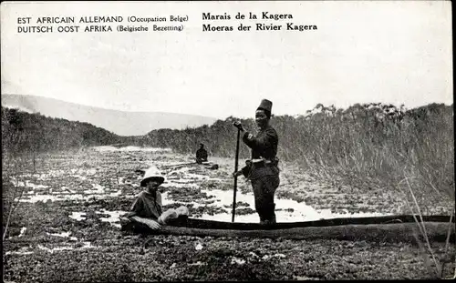 Ak Tansania, Marais de la Kagera, Occupation Belge, Boot