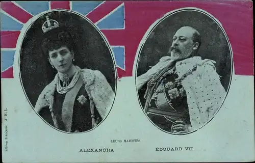 Ak Königin Alexandra von Großbritannien, König Eduard VII