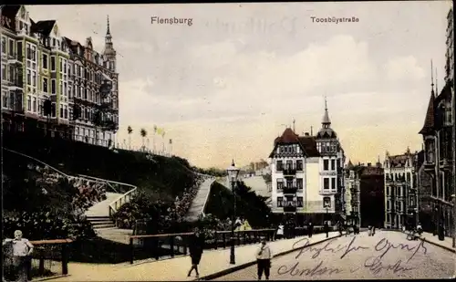 Ak Flensburg in Schleswig Holstein, Toosbüystraße