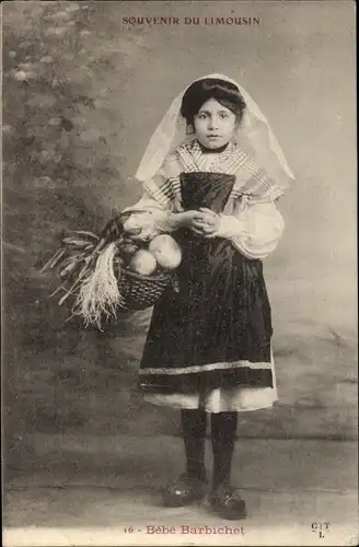 Ak Haute Vienne Frankreich, Limousin, Bebe Barbichet