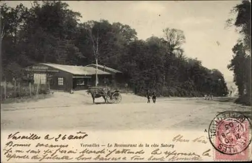 Ak Versailles Yvelines, Le Restaurant de la cote Satory