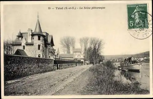 Ak Triel Yvelines, La Seine pittoresque