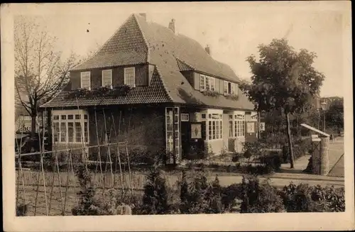 Ak Hamburg Altona, Familienhäuser d. Gemeinnützigen Bauvereins, Gartenbauausstellung 1914