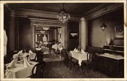 Ak Erfurt in Thüringen, Wein-Restaurant am Kaiserplatz, Rotes Zimmer