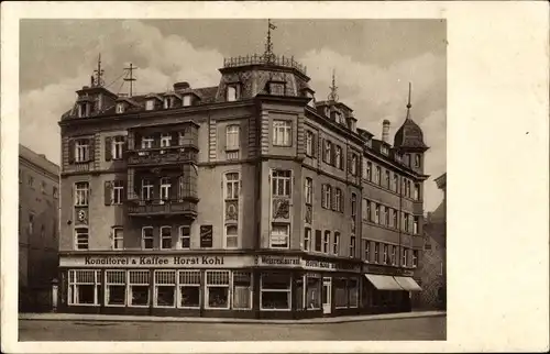 Ak Erfurt in Thüringen, Wein-Restaurant, Konditorei-Cafe, Kaiserplatz