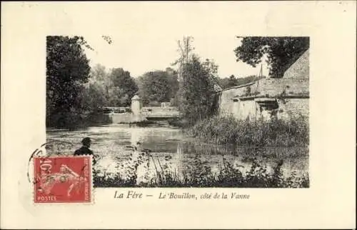 Ak La Fère Aisne, Le Bouillon, Cote de la Vanne