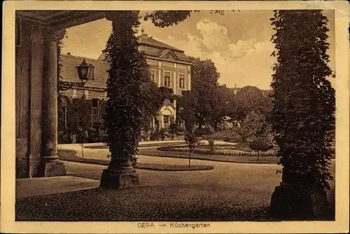 Ak Gera in Thüringen, Küchengarten