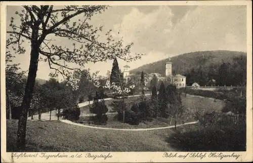Ak Jugenheim an der Bergstraße Südhessen, Blick auf Schloss Heiligenberg