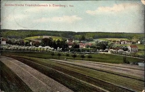 Ak Friedrichstanneck Eisenberg im Saale Holzland Kreis, Teilansicht, Feld