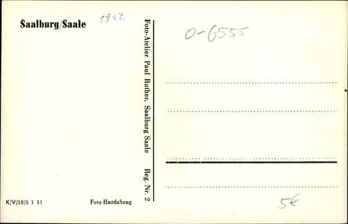 Ak Saalburg in Thüringen, Teilansicht