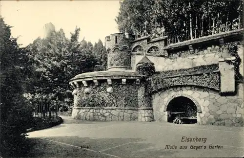 Ak Eisenberg in Thüringen, Motiv aus Geyer's Garten