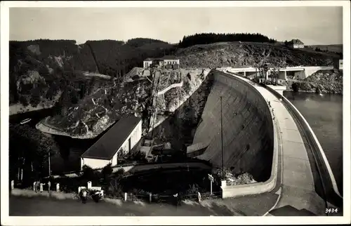 Ak Saalburg Ebersdorf in Thüringen, Saaletalsperre, Blick von der Gans talabwärts