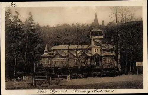 Ak Bad Pyrmont in Niedersachsen, Bemberg, Restaurant