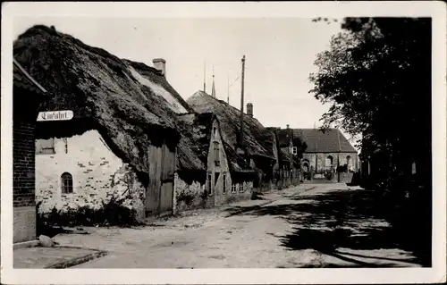 Ak Nordseebad Sankt Peter Ording, Straßenpartie