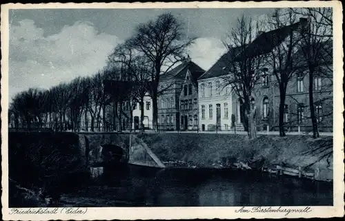 Ak Friedrichstadt an der Eider Nordfriesland, Am Fürstenburgwall