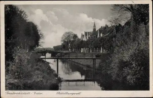 Ak Friedrichstadt an der Eider, Mittelburgwall