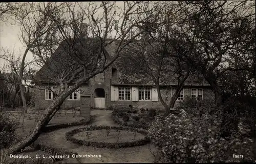 Ak Deezbüll Niebüll in Nordfriesland, C. L. Jessen´s Geburtshaus