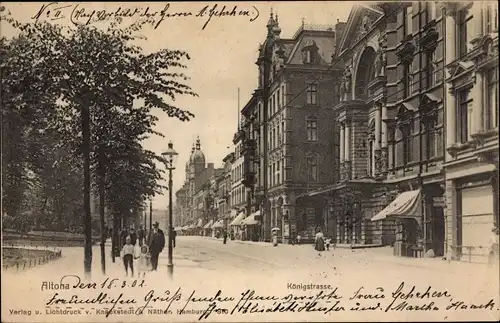 Ak Hamburg Altona, Königstraße