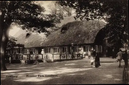 Ak Hamburg Mitte Hamm, Hammer Park, Landhaus Kaffee