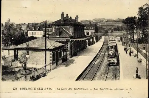 Ak Boulogne sur Mer Pas de Calais, La Gare des Tintelleries