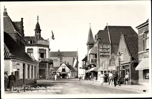 Ak Egmond aan Zee Nordholland Niederlande, Oude Westeinde met het huis van Mej. Belleman