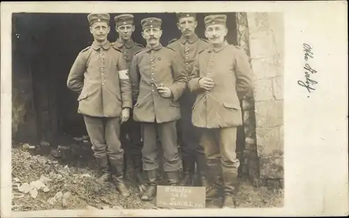 Foto Ak Deutsche Soldaten in Uniformen, I WK