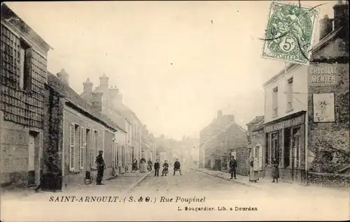 Ak Saint Arnoult Yvelines, Rue Poupinel