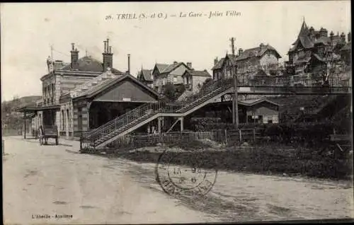 Ak Triel Yvelines, La Gare, Jolies Villas