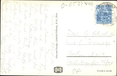 Ak Tautenhain Bad Klosterlausnitz in Thüringen, Gasthof, Straßenpartie, Wald