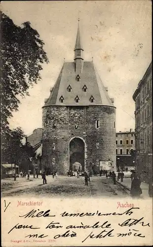 Ak Aachen in Nordrhein Westfalen, Marschiertor