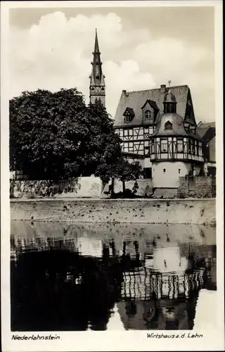 Ak Niederlahnstein Lahnstein am Rhein, Wirtshaus a. d. Lahn