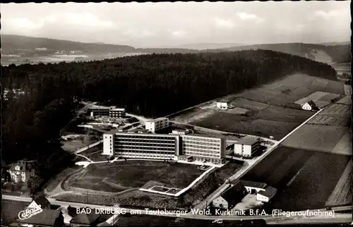 Ak Bad Driburg in Westfalen, Kurklinik B. f. A., Fliegeraufnahme