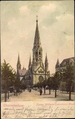 Ak Berlin Charlottenburg, Kaiser Wilhelm Gedächtniskirche