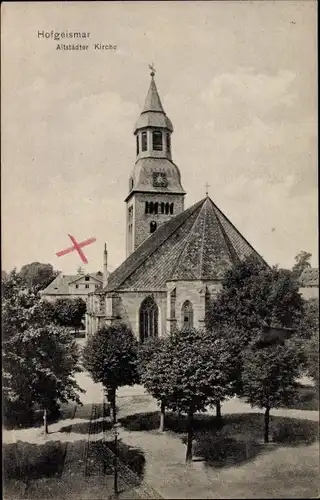 Ak Hofgeismar in Nordhessen, Altstädter Kirche