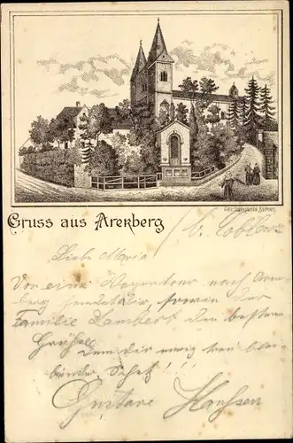 Vorläufer Litho Arenberg Koblenz in Rheinland Pfalz, Wallfahrtskirche St. Nikolaus