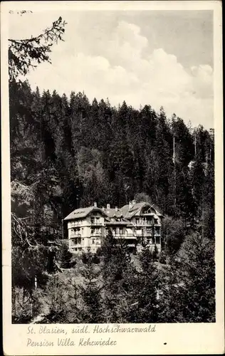 Ak Sankt Blasien im Schwarzwald, Pension Villa Kehrwieder