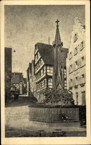 Ak Pfullendorf in Baden Württemberg, Marktplatz, Brunnen