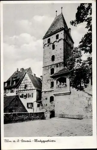 Ak Ulm an der Donau, Metzgerturm