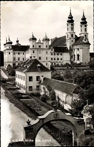 Ak Rot an der Rot in Württemberg, Kirche und Schloss