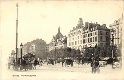 Ak Rouen Seine Maritime, Cours Boieldieu