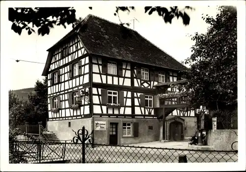 Ak Durbach bei Offenburg, Gasthaus Zum Ritter, Fachwerkhaus